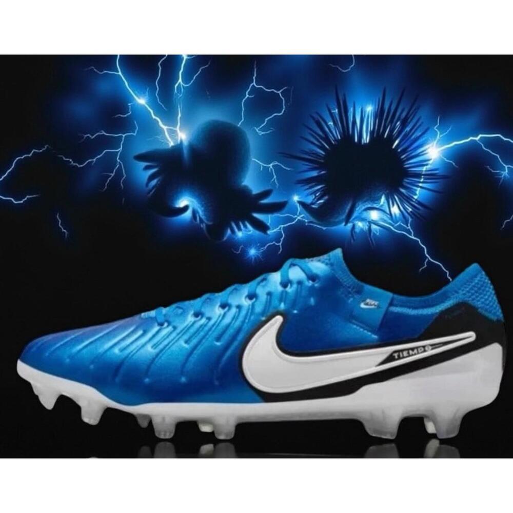 $239 Nike Legend 10 Elite FG 'Soar Blue' White DV4328-400 Men's Size 6.5/w 8